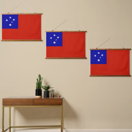 Samoa-vlag Hangend Wandkleed