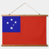 Samoa-vlag Hangend Wandkleed (Voorkant 2)