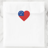 Samoa Vlag Hart Sticker (Tas)