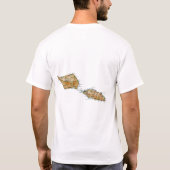 Samoa Vlag + Kaart + Tekst T-shirt (Achterkant)