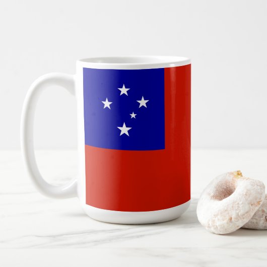 Samoa-vlag Koffiemok (Met donut)