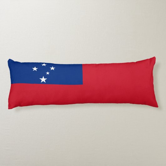 Samoa Vlag Lichaamskussen (Achterkant)