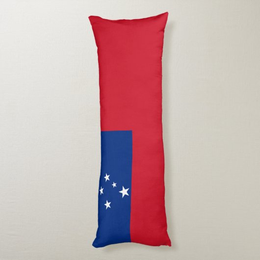 Samoa Vlag Lichaamskussen (Achterkant (Verticaal))