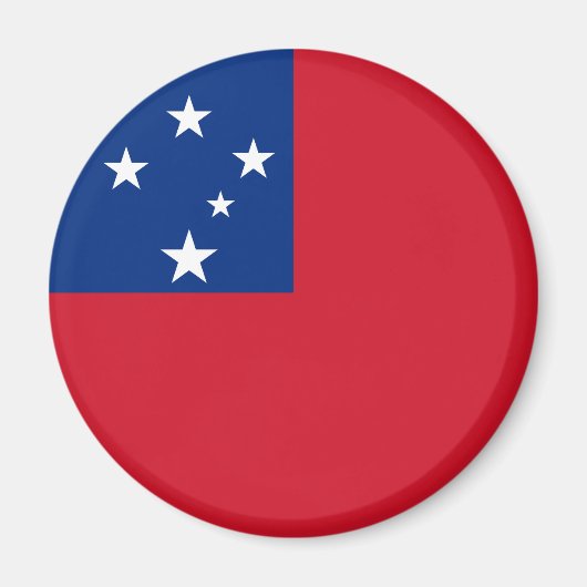 Samoa Vlag Magneet (Voorkant)