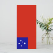 Samoa-vlag Menu (Staand voorkant)
