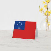 Samoa Vlag Notitiekaart (Gele Bloem)