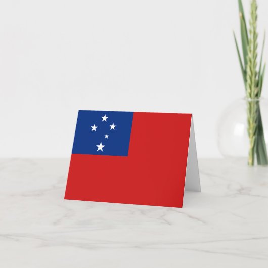 Samoa Vlag Notitiekaart (Voorkant)