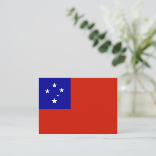 Samoa-vlag Notitiekaartje (Staand voorkant)