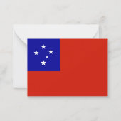 Samoa-vlag Notitiekaartje (Voorkant)