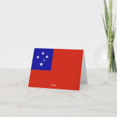 Samoa-vlag Notitiekaartje (Achterkant)