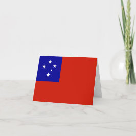 Samoa-vlag Notitiekaartje