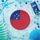 Samoa Vlag Papieren Bordje (Feest)