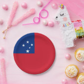 Samoa Vlag Papieren Bordje (Feest)