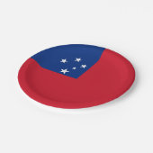 Samoa Vlag Papieren Bordje (Gekanteld)