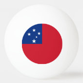 Samoa Vlag Pingpongbal (Achterkant)