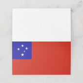 Samoa-vlag Plaatskaartje (Buitenkant ongevouwen)