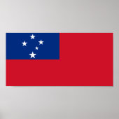 Samoa Vlag Poster (Voorkant)