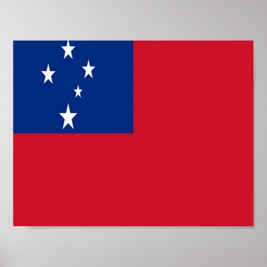 Samoa - vlag - poster (Voorkant)