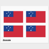 Samoa Vlag Rechthoekige Sticker (Vel)