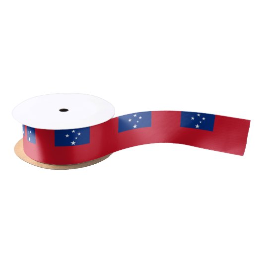 Samoa Vlag Satijnen Lint (Spoel)