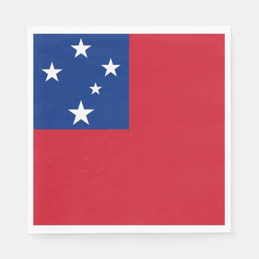 Samoa Vlag Servet (Voorkant)