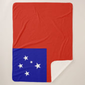 Samoa-vlag Sherpa Deken (Voorkant)