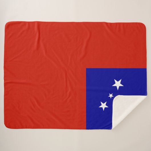 Samoa-vlag Sherpa Deken (Voorkant (horizontaal))