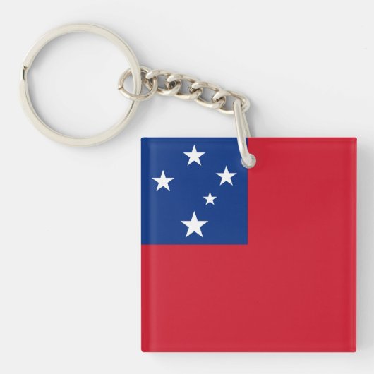Samoa Vlag Sleutelhanger (Voorkant)