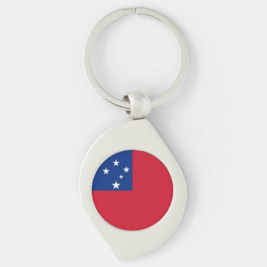 Samoa Vlag Sleutelhanger (Voorkant)