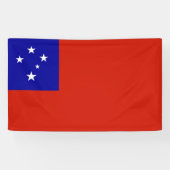 Samoa-vlag Spandoek (Horizontaal)