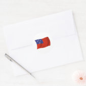 Samoa Vlag Sticker (Envelop)
