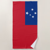 Samoa Vlag Strandlaken (Voorkant)