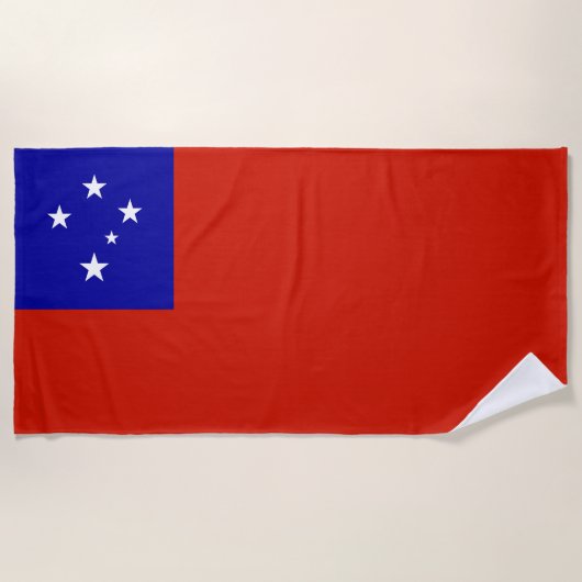 Samoa-vlag Strandlaken (Voorkant)