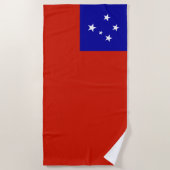 Samoa-vlag Strandlaken (Voorkant)