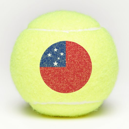 Samoa Vlag Tennisballen (Voorkant)