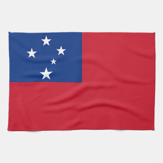 Samoa Vlag Theedoek (Horizontaal)