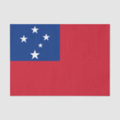 Samoa Vlag Tissuepapier (Voorkant)