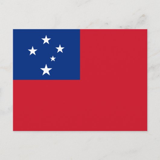 Samoa-vlag, vlag van Samoa Briefkaart (Voorkant)