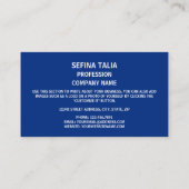 Samoa-vlag, vlag van Samoa Visitekaartje (Achterkant)