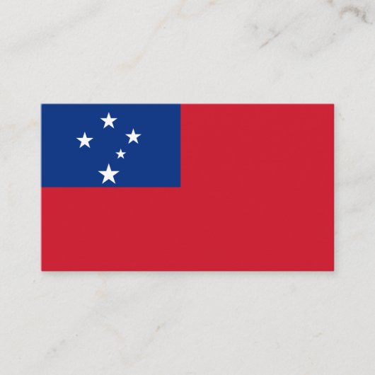 Samoa-vlag, vlag van Samoa Visitekaartje (Voorkant)