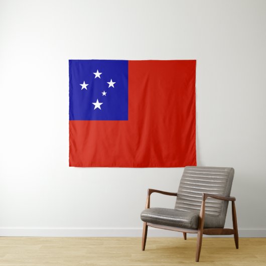 Samoa-vlag Wandkleed (In Situ (horizontaal))