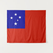 Samoa-vlag Wandkleed (Voorkant (horizontaal))