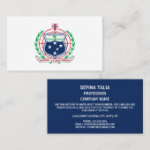 Samoa Wapenschild, Samoa Visitekaartje (Voorkant / Achterkant)