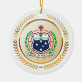 Samoa-wapenstilstand Keramisch Ornament (Voorkant)