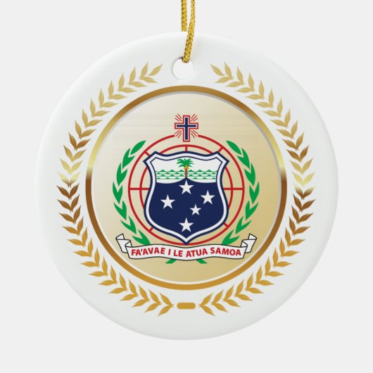 Samoa-wapenstilstand Keramisch Ornament (Voorkant)
