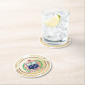 Samoa-wapenstilstand Ronde Kartonnen Onderzetter (Insitu)