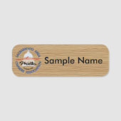 SAMOA Wooden Logo Name Tag (Voorkant)