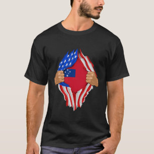 Samoaans bloed in mij Samoa vlag cadeau T-shirt