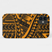 Samoaans tribaal tattoo patroon met hoofdelementen Case-Mate iPhone case (Achterkant (horizontaal))