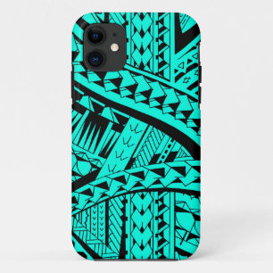 Samoaans tribaal tattoo patroon met hoofdelementen Case-Mate iPhone case